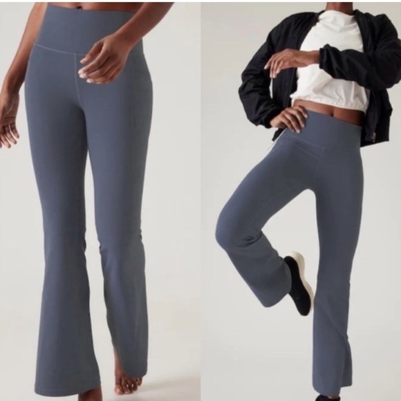 Athleta Pants - Athleta grey purple yoga pants